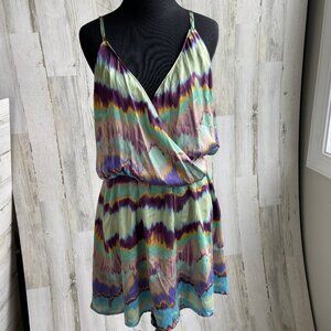 CLEARANCE! Feel the Piece by Terre Jacobs Size XS/Small Tie Dye 100% Silk Dress